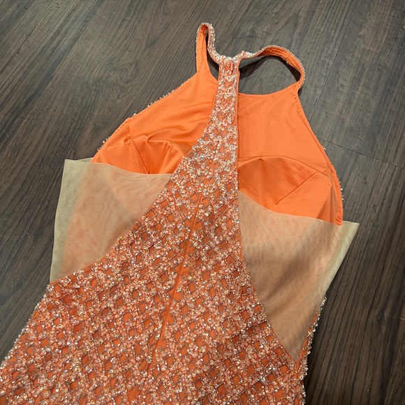 CORAL Sherri Hill Cocktail 53012 - Picture 7 of 10